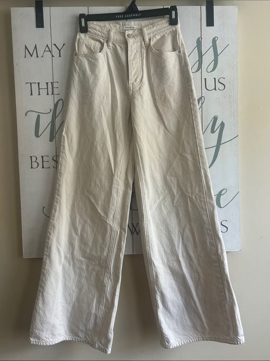 PacSun Denim - PacSun Cream 5 button Wide-Leg Jeans - High Rise size 23